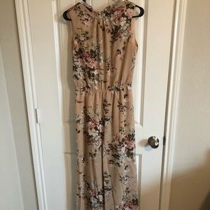 Floral High neck Jumpsuit